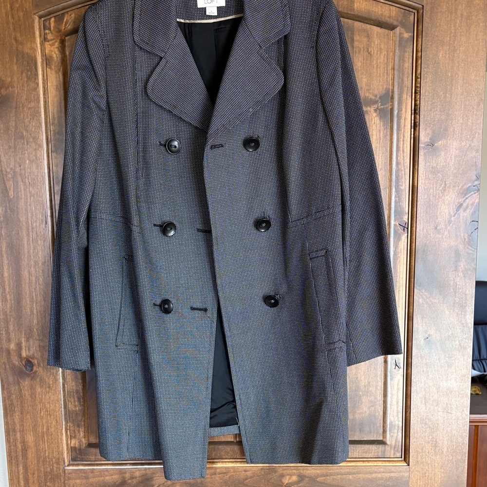 Black and White Coat from Ann Taylor Loft